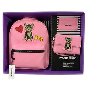 Marc Tetro Yorkie Mini Backpack and Wallet Gift Box Set NEW Collection Artwork